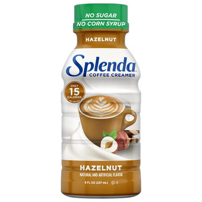 Splenda Sugar Free, Low Calorie Hazelnut Coffee Creamer, 8 fl Ounce Bottle