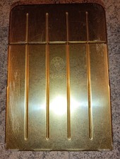 SCHEDARIO RESISTO GIALLO 1947-1-17 CON SCHEDE BIANCHE metallo vintage