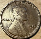 1926 S Lincoln Wheat Cent ~  VF T108