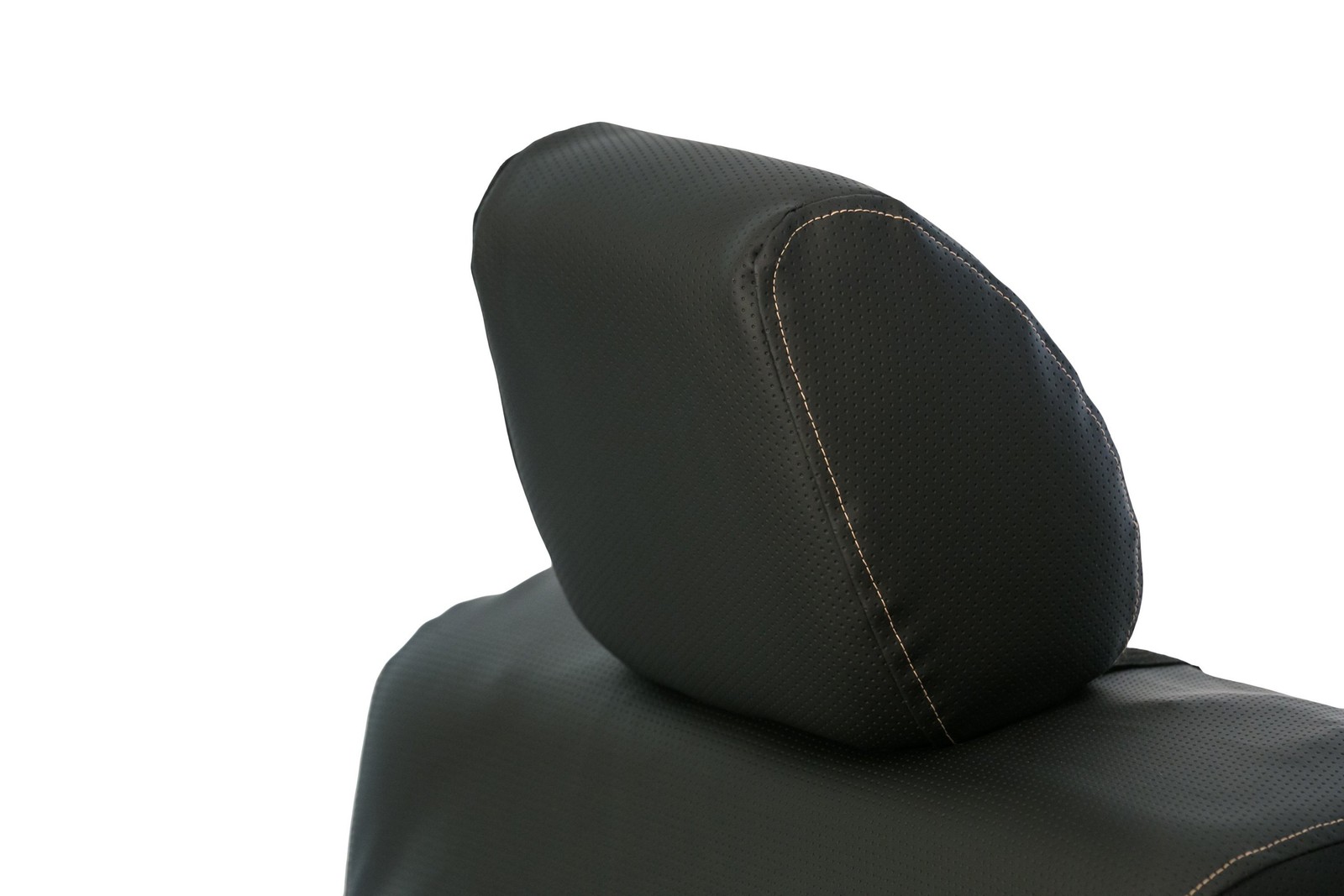 Saddleman 778380-01 Leatherette 1st Row Black Custom Seat Covers