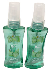 Body Fantasies Cucumber Melon Body Spray Lot 2x Discontinued 1.7 oz Ea