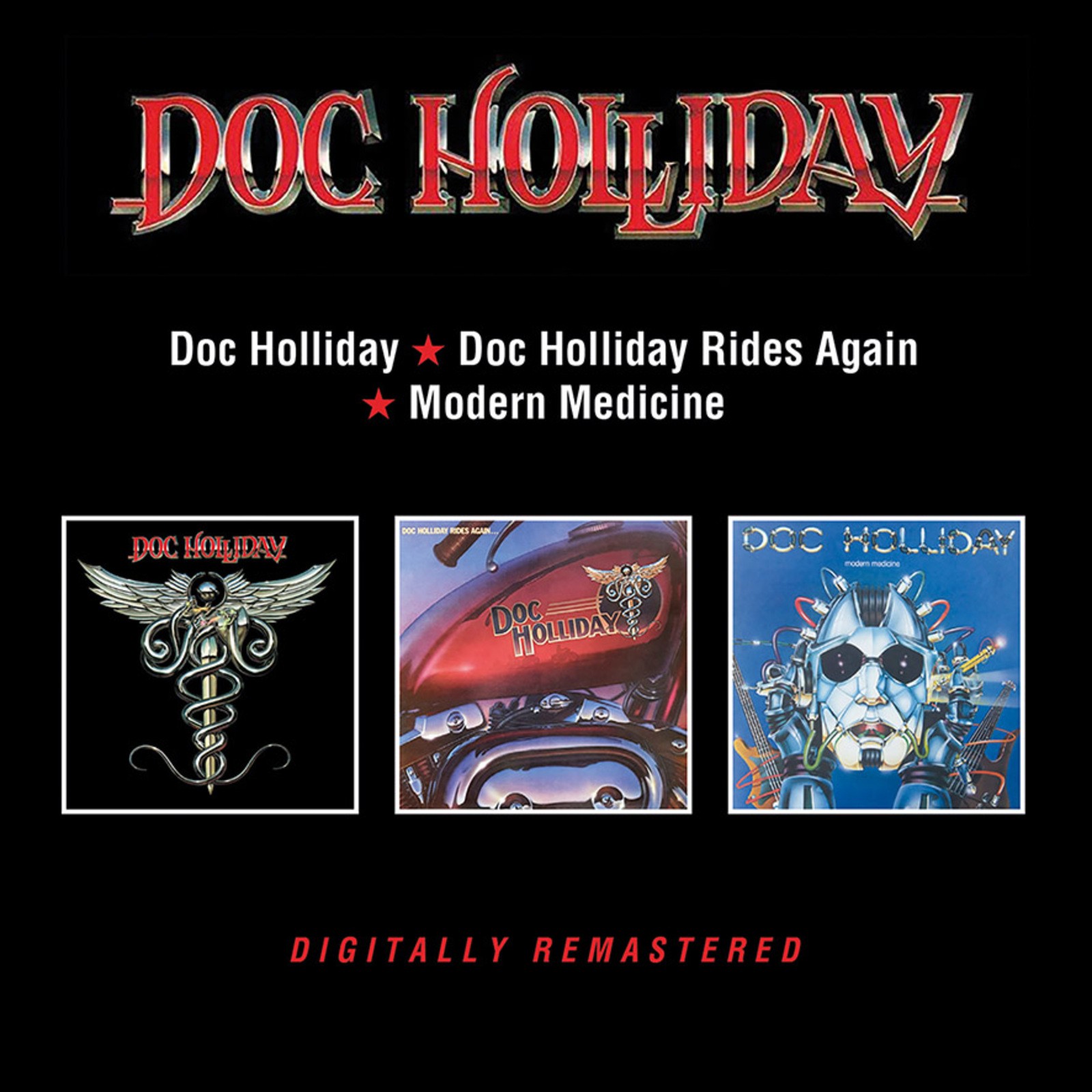 Doc Holliday Doc Holliday / Rides Again / Modern Medicine Double CD NEW