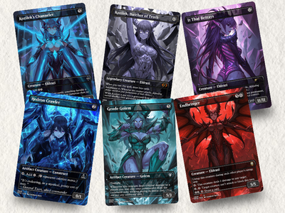 【まとめ売り】EDH 汎用カード　10枚 Eldrazi Tribal Anime Waifu MTG Proxy EDH Deck | 100 Cards + Tokens