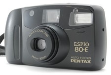 Near MINT Pentax ESPIO 80 E Black 35mm Point Shoot Film Camera From JAPAN
