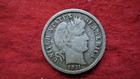 1911 US Barber .90  SILVER Dime "Philadelphia" Mint;   FINE/VF — photo 3