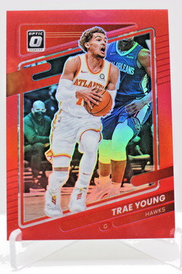 2021-22 Panini Donruss Optic - Trae Young #51 Red Prizm /99