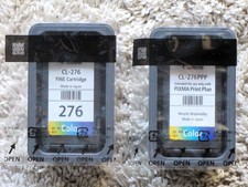 Lot Of 2 Canon PIXMA 276 Fine Color Ink Cartridge