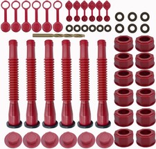 Replacement Kit for Gas Can Spout, Old Style Nozzle for Easy Red-6Kit