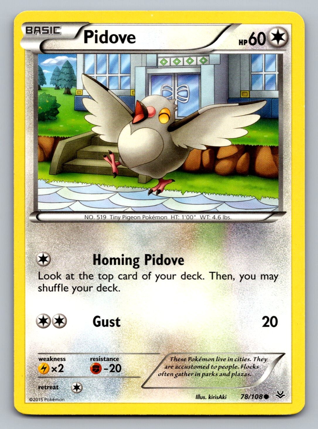 Pokemon TCG XY - Roaring Skies Pidove 78/108