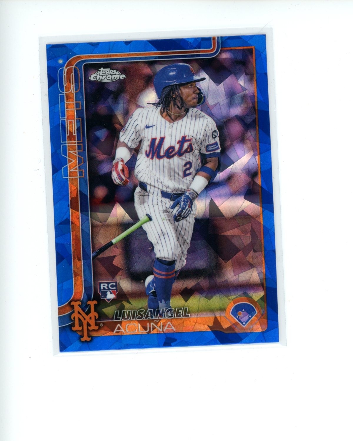 2025 Topps Chrome Sapphire #56 Luisangel Acuna Rookie RC