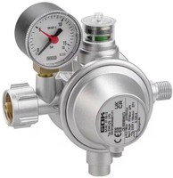 GOK Gasregler EN61-DS (Klf X G1/4LH-KN Ueds SBS Man.), 1,5Kg/H, 50Mbar, Gerade