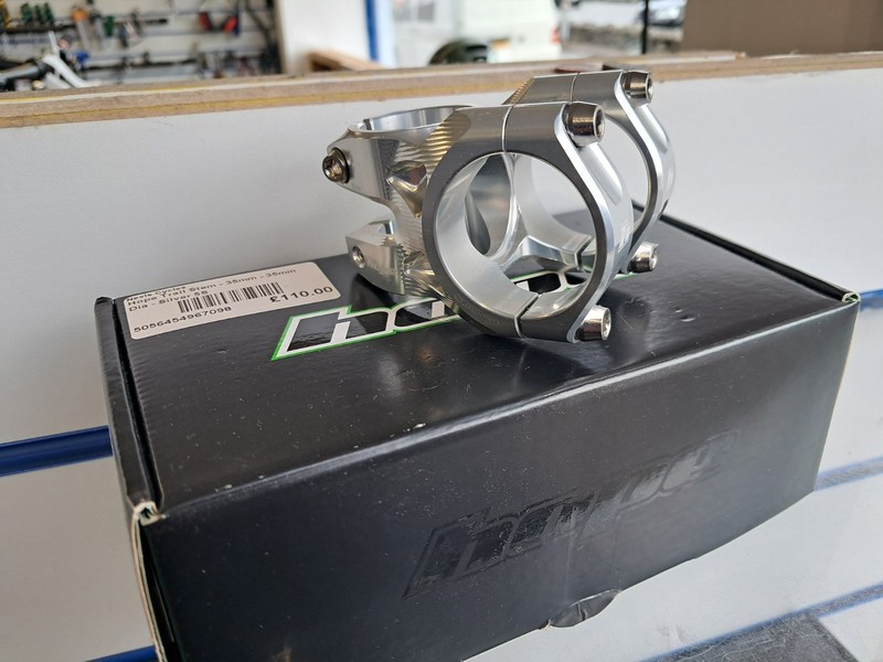 Hope Silver Gravity Stem 35mm Reach - 35mm Clamp