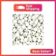 400 Acrylic Large Hole Beads for Crafts and for Hair 8mm x 10mm Acrylic Barrel B