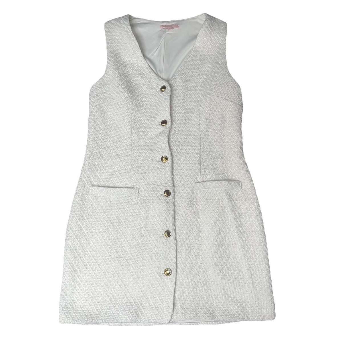 Bebop Elegant Chic Timeless Old Money Aesthetic Rich Minimalist Dress L  White | eBay