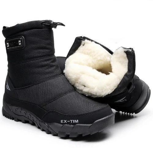 2026 Warm Winter Plush Snow Boots Men Women Outdoor Winter Boots Cotton Shoes