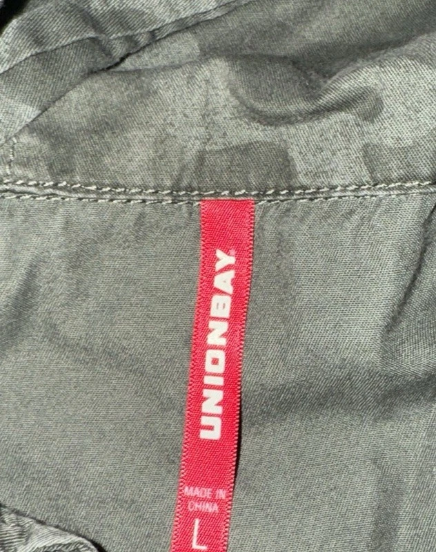 Chaqueta con capucha Union Bay camuflada gris camuflaje talla grande para mujer Foto 4 de 4