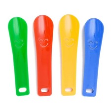 Green Blue Yellow Pink 4 Piece Kids Shoe Horn Shoe Horn Set Making