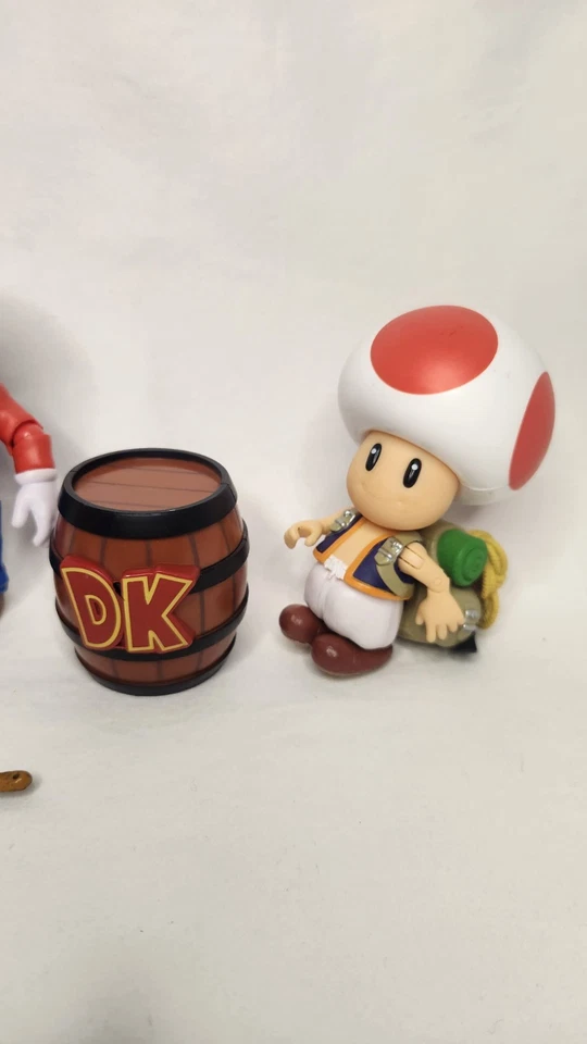 Nintendo Super Mario Bros 6 piezas lote mixto Toad Diddy Kong y más Foto 4 de 4