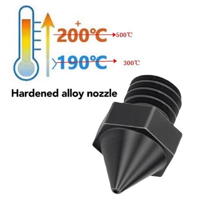 Hardened Steel 3D Printer Nozzle Accurate Tip 0.4mm For Raise3D N Pro2 Pro3 BAK