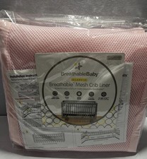 BreathableBaby Breathable Mesh Crib Liner Safer bumper Max Airflow Safer