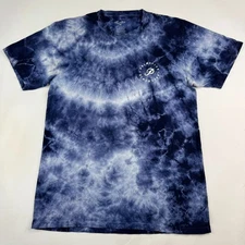 Primitive Skateboarding Mens Medium Blue Tie Dye Logo Short Sleeves T-Shirt