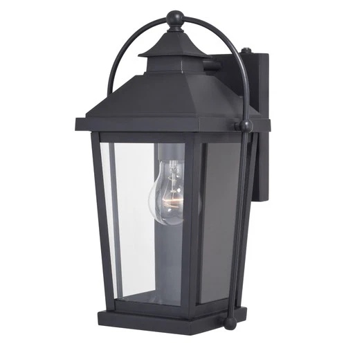 Vaxcel Lighting T0540 Lexington 1 Light 15" Tall Outdoor Wall - Black - Picture 1 of 8