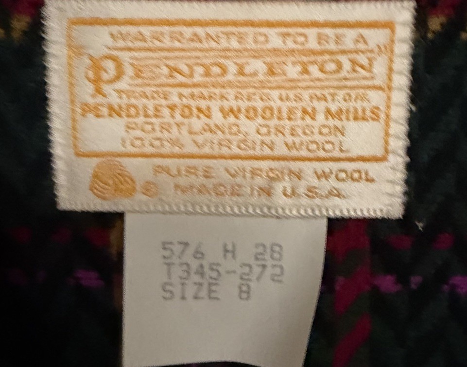 Pendleton Wool Blazer Jacket Size 8 Herringbone P… - image 3