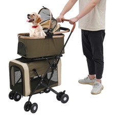 Dog  Cat Stroller Foldable Pet Stroller Foldable Pet Stroller for Small Dogs