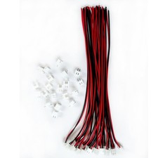 20 Sets JST XH 2.54mm 2 Pin Male Connector 26AWG Female Plug Wire Cable 20cm