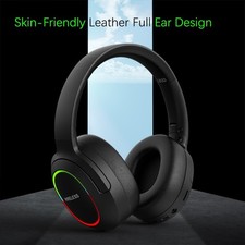 Bluetooth 5.1 Wireless Headset With Noise Cancelling Mic For Phones PC