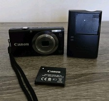 Canon Powershot A2300 HD 16MP Digital Camera Black. Tested and Working.