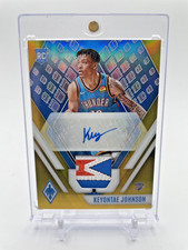 2023-24 Panini Phoenix KEYONTAE JOHNSON Gold #'d 01/10 RPA Rookie Patch Auto