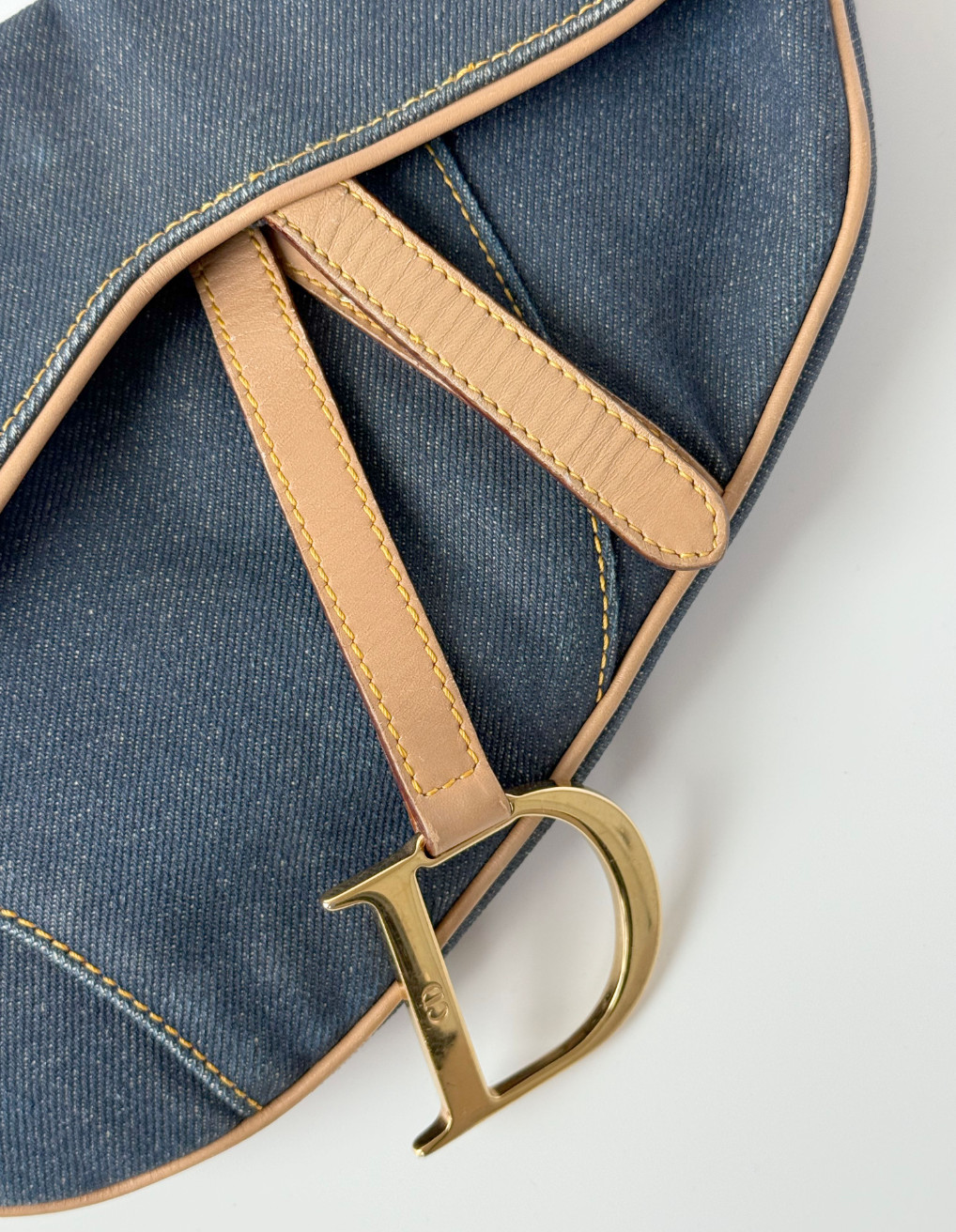 CHRISTIAN DIOR SADDLE DENIM BY JOHN GALLIANO SHOULDER BAG - AUTHENTIC thumbnail 7