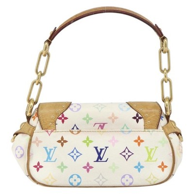 LOUIS VUITTON Monogram Multicolor Marilyn Shoulder Bag White