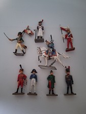 Lot Starlux 8 soldats plomb de la grande armée Napoléon + 1 cheval - Bon état