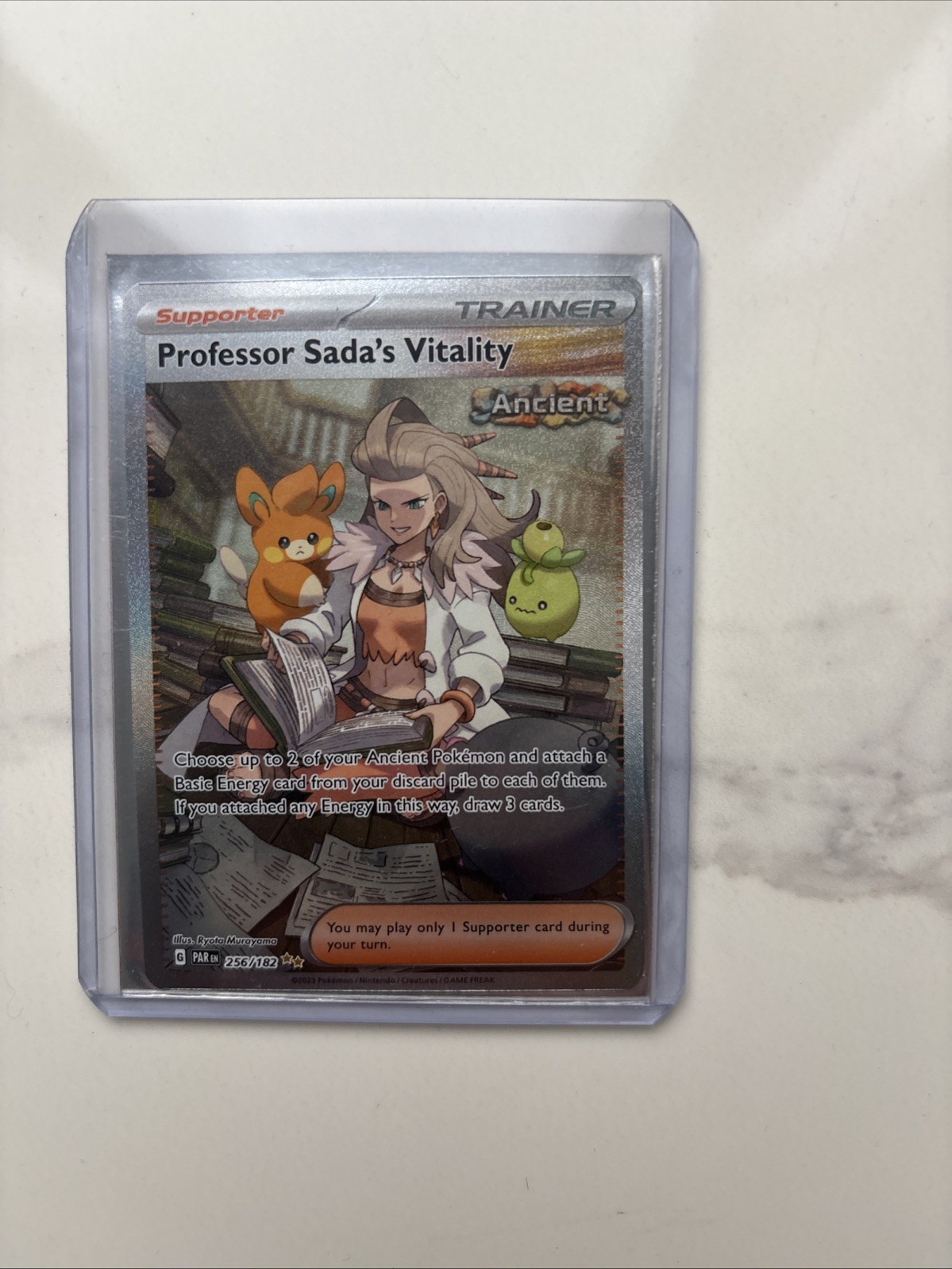 Professor Sadas Vitality Paradox Rift Trainer Card Pokémon TCG 256/182