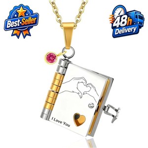 Personalized Book Necklace for Daughters by WINSD - Unique Gifts