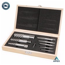 Screw Extractor Set 9 Piece Bolt Stud Remover 564 To 1-116 Spiral Fluted Screw Extractor Set 9 Piece Bolt Stud Remover 564 To 1-116 Spiral Fluted