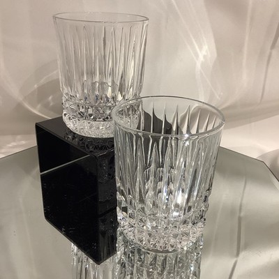 Fostoria Heritage Clear Crystal Double Old Fashioned Glass - Set of 2