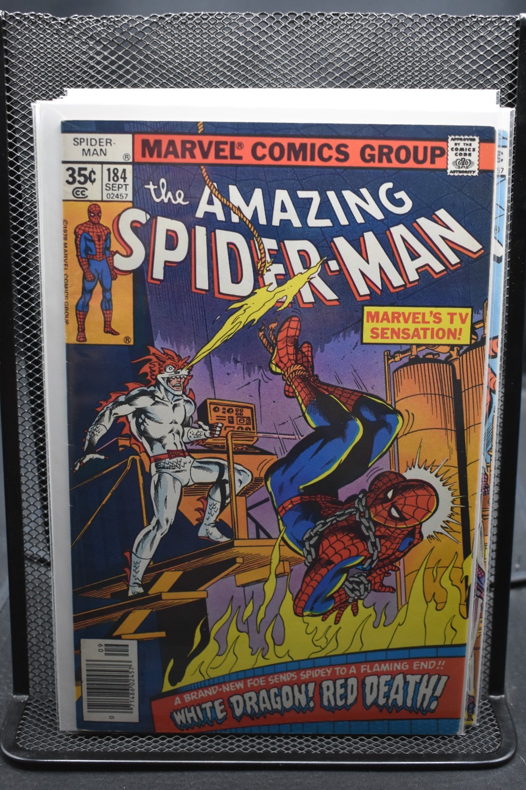 Amazing Spider-Man #184 Marvel 1978 1st Appearance of the White Dragon 8.5