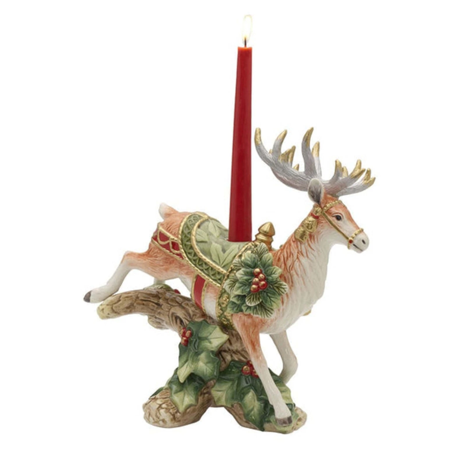 Fitz and Floyd Landing Deer Candleholder