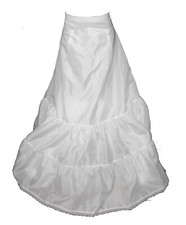New Crinoline Petticoat David's Bridal Full Crisp-Mesh Zipper Trumpet White 14
