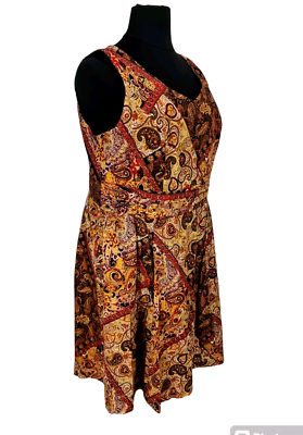 Coldwater Creek Womens Mini Fit & Flare Dress Plus Size 24W Brown Floral A6A | eBay Coldwater Creek Womens Mini Fit & Flare Dress Plus Size 24W Brown Floral A6A | eBay