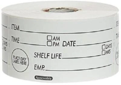 WE CAN SOURCE IT LTD Shelf Life Day Dot Labels – 500 Roll Prepped Food Commercial Catering Stickers