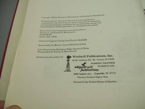1989 Monroe County Ohio A History HC Book By Theresa And Stanley Maienknecht - Foto 6 di 10