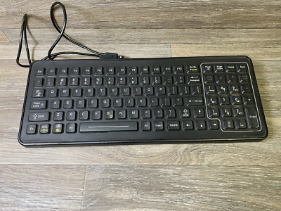 IKEY Slimkey Rugged Keyboard SLK-101-M-USB-3F Black