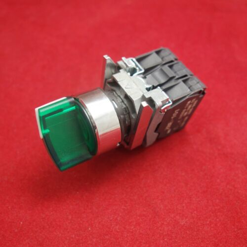 22mm ILlUMINATED Selector switch 3 Position Fits Green XB4BK133G5 110V Maintain - Picture 11 of 12