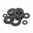 50pcs Carbon Steel Black 8.8 Class Flat Washer for Screw M3/M4/M5/M6/M8/M10/M12