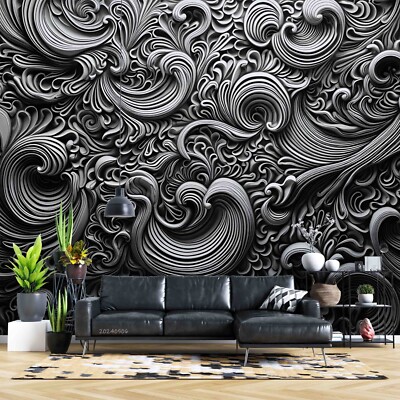 3D Embossed Texture Abstract Wallpaper Wall Murals Removable Wallpaper