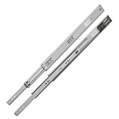 2 Pair 20'' Drawer Slides Full Extension Push to Open 100 Lbs Weight Capacity